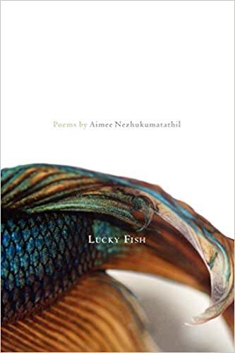 White "Lucky Fish" book cover featuring a zoomed in photo part of a fish.